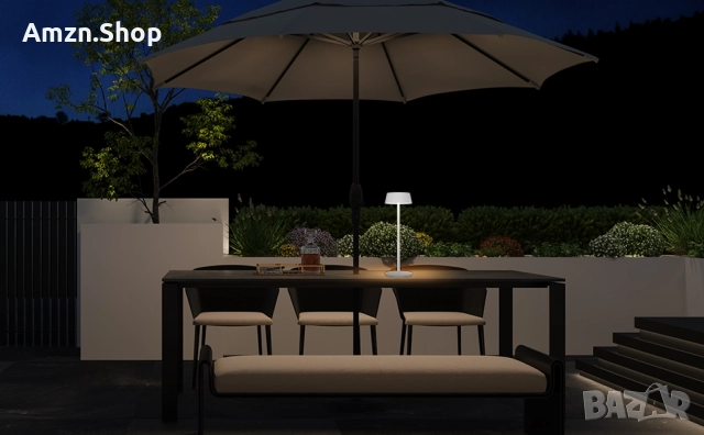 Димируема LED настолна лампа 2 броя , трапезна лампа за маса за кафе ресторант, снимка 7 - Настолни лампи - 51789789