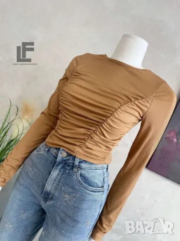 Блуза LFS MustHave Brown , снимка 4 - Блузи с дълъг ръкав и пуловери - 50436193
