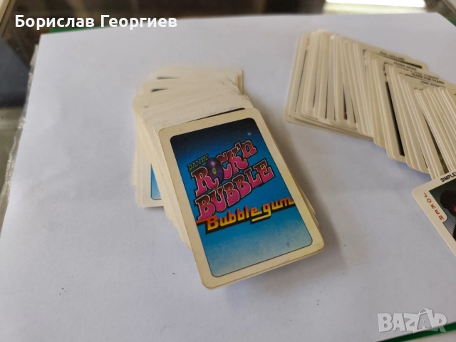 Лот 91 броя карти от дъвки dandy rock n bubble, снимка 4 - Колекции - 52220791