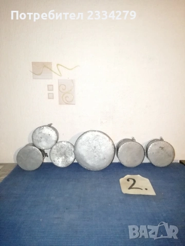 Бакърчета менци и тава, стари ръчно изработени изковани и калайдисани. , снимка 9 - Антикварни и старинни предмети - 52930081