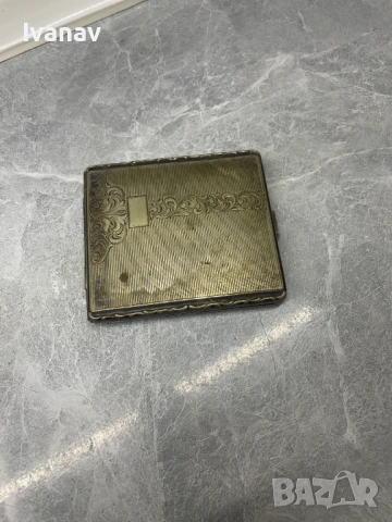 Alpacca Hoka никелова кутия за цигари 1950 г.