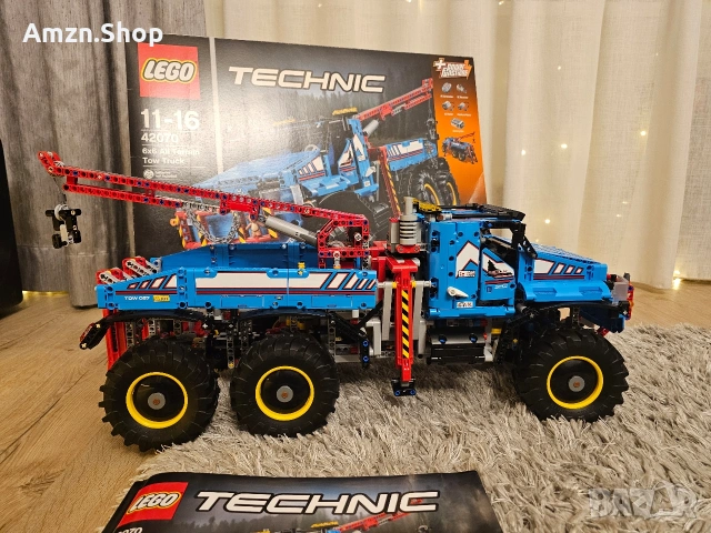 Lego 42070 Technic 6x6 Влекач за всякакви терени All Terrain Tow Truck, снимка 6 - Конструктори - 53651313