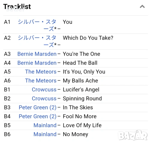 Компилацията включва разнообразие от рок и блус-рок изпълнители от края на 70-те години: Silver Star, снимка 5 - Грамофонни плочи - 54219979