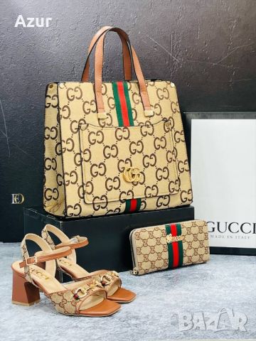 дамски обувки, чанта и портмоне gucci , снимка 6 - Чанти - 46484757