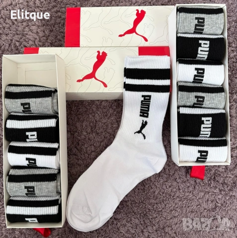 унисекс чорапи в кутия puma, снимка 4 - Дамски чорапи - 53181990