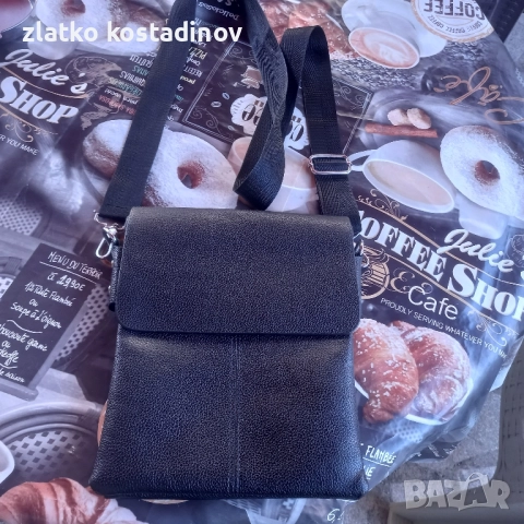 Мъжка чанта през рамо от еко кожа , снимка 3 - Чанти - 52348070