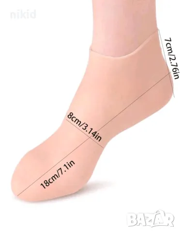 Силиконови чорапи срещу против пришки хлъзгане изпотяване спарване нараняване охлузване обувки крака, снимка 8 - Други - 36675785