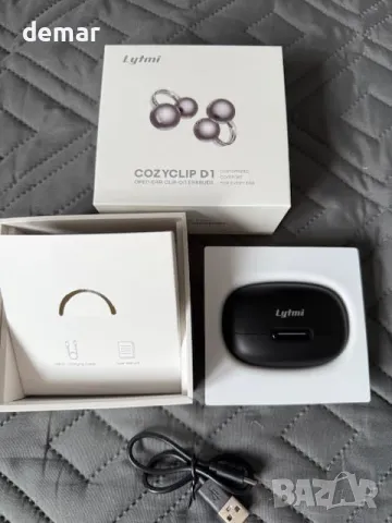 Слушалки Lytmi CozyClip D1 с отворено ухо, Hi-Fi звук, IP54, Bluetooth 5.4, 30 часа, снимка 9 - Безжични слушалки - 49879396