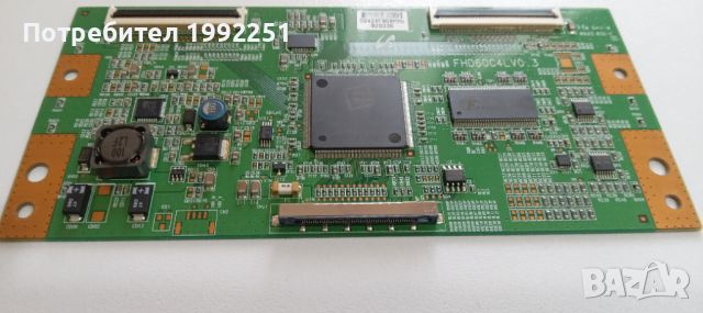 T-CON Board FHD60C4LV0.3. Свалено от телевизор Samsung LE40A558P3F. Работещ със счупен дисплей., снимка 5 - Части и Платки - 46599328