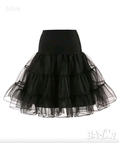  Резервирани 2XL Черна/Винтидж/ пола силно разкроена , снимка 2 - Поли - 52960554