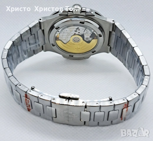 Мъжки луксозен механичен часовник Patek Philippe Nautilus, снимка 4 - Мъжки - 53853768