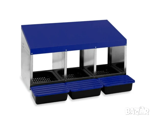 Гнезда за кокошки - от 2 до 4 отделения / Наклонен полог за кокошки, снимка 2 - За птици - 50923474