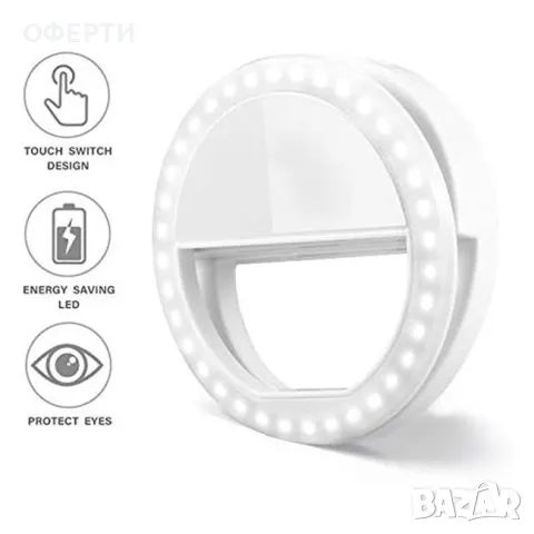 Мини светлини Ring Light Mini LED с 4 функции и USB арт No206554, снимка 2 - Друга електроника - 47020812