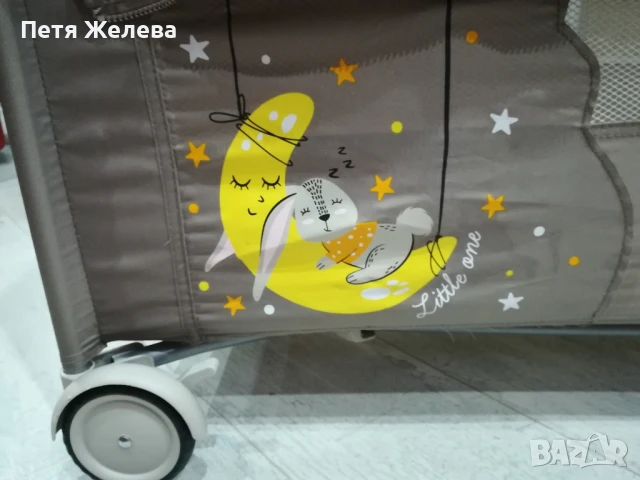 Сгъваема и преносима с падаща стена кошара/легло CHIPOLINO MERIDA, снимка 12 - Кошарки - 50711453