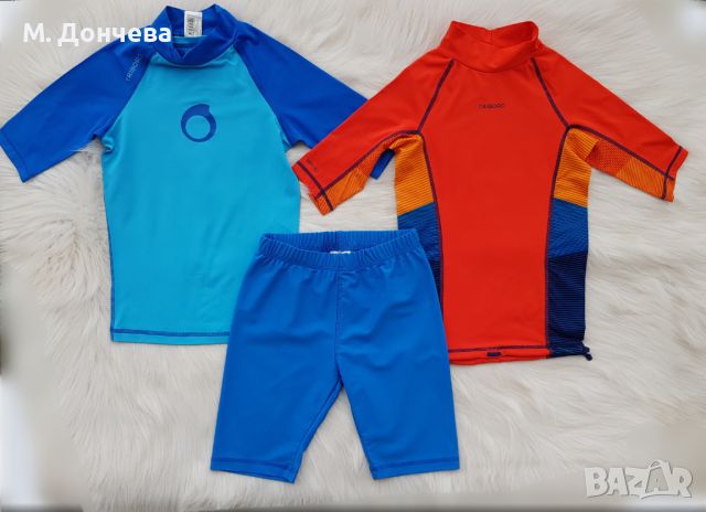 Плажни блузи UPF 50+ и бански за момче 7-8 години, снимка 16 - Детско бельо и бански  - 45694782