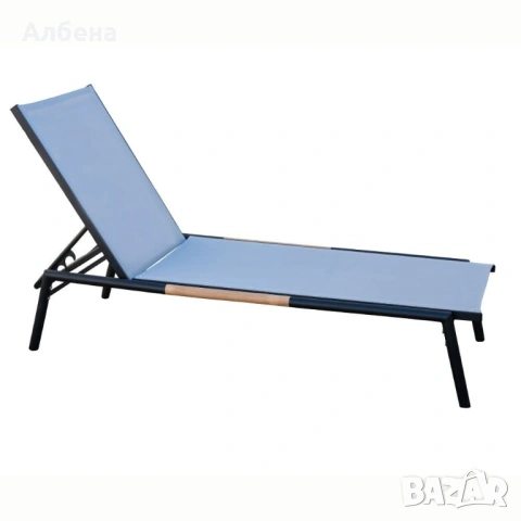 Градински шезлонг с 5 позиции – Бял или Черен | 200 см