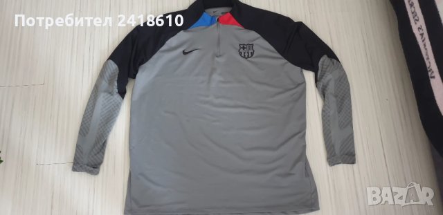 Nike Dri - Fit FC Barcelona 3/4 Full Zip Slim Fit Strike Mens Size 2XL НОВО! ОРИГИНАЛ! Мъжко Горнище, снимка 11 - Спортни дрехи, екипи - 50567056