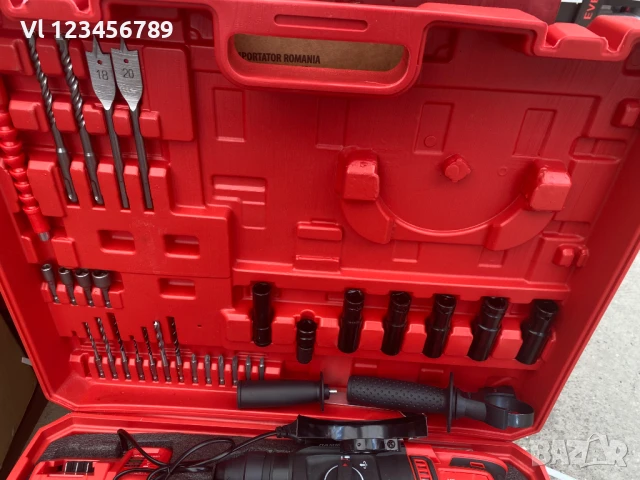 Акумулаторен Комплект 4в1 Перфоратор Ъглошлайф Гайковерт и Винтоверт 36V 8,0AH KRAFTROYAL, снимка 8 - Други инструменти - 50884649