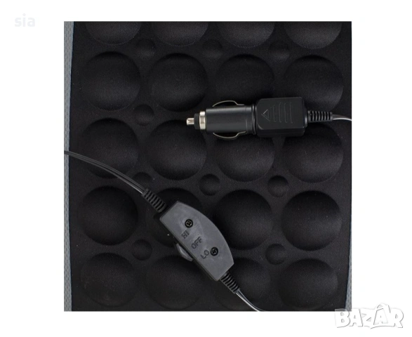 Възглавница за кола, Масажор за кръст на 12V, сива, снимка 3 - Аксесоари и консумативи - 54212908