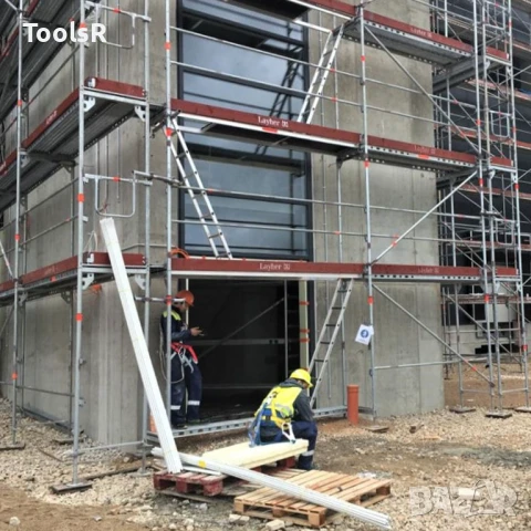 фасадно скеле, рамково, тръбно, външно, метално, Layher SpeedyScaf под наем