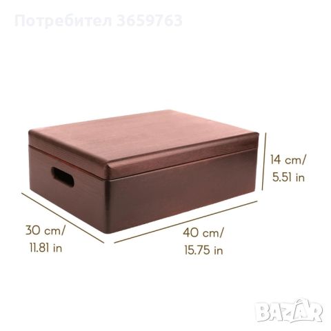 Дървена кутия за принадлежности, снимка 3 - Декорация за дома - 46043567