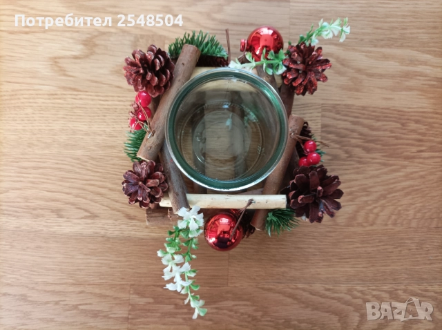 Коледен свещник , снимка 3 - Коледни подаръци - 52834501