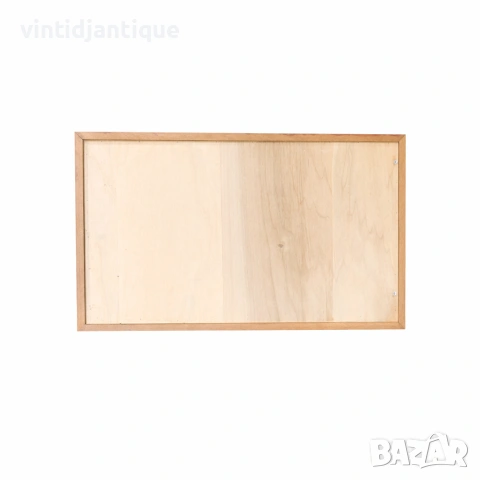 Правоъгълно огледало за стена с дървена рамка в цвят естествен дъб, снимка 3 - Огледала - 54158903