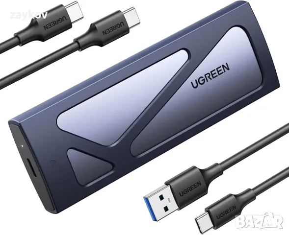 UGREEN SSD корпус, външен USB C без инструменти, M.2 NVMe към USB, снимка 1 - Външни хард дискове - 47972725