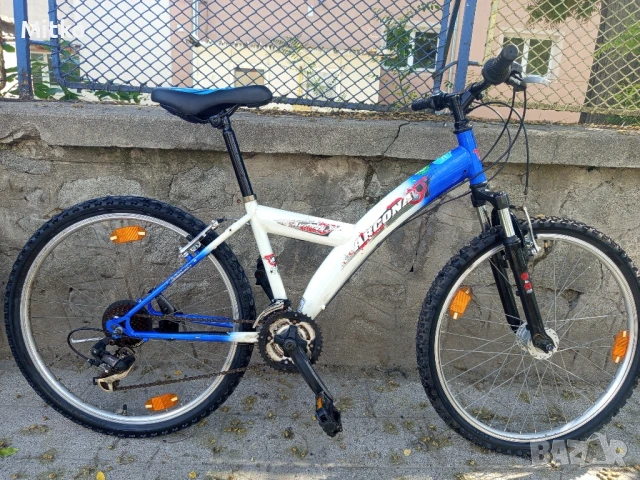 26 цола алуминиев велосипед с 21 скорости усилени капли амортисьори предни като нов в перфектно  , снимка 3 - Велосипеди - 51288709