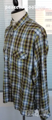 Schoffel - мъжка карирана риза за туризъм с дълъг ръкав размер XXL, снимка 10 - Ризи - 49781491