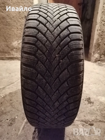 Продавам 1 брой зимна гума 205.55.16 дот 2021 Контентал , снимка 2 - Гуми и джанти - 53242034