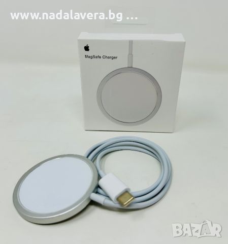  Apple MagSafe Charger поставка за безжично зареждане Apple iPhone 8–15 ProMax, снимка 3 - Безжични зарядни - 37119313