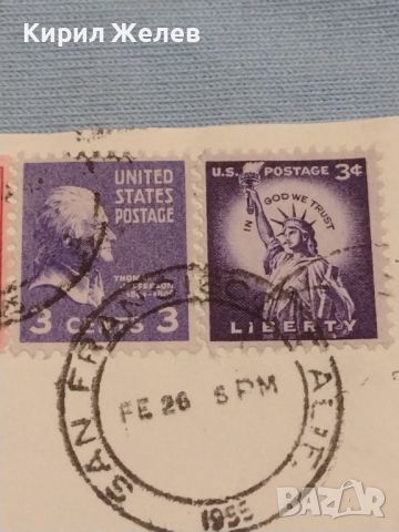 Стар пощенски плик с марки и печати Сан Франциско Америка за КОЛЕКЦИОНЕРИ 45930, снимка 3 - Филателия - 46247931