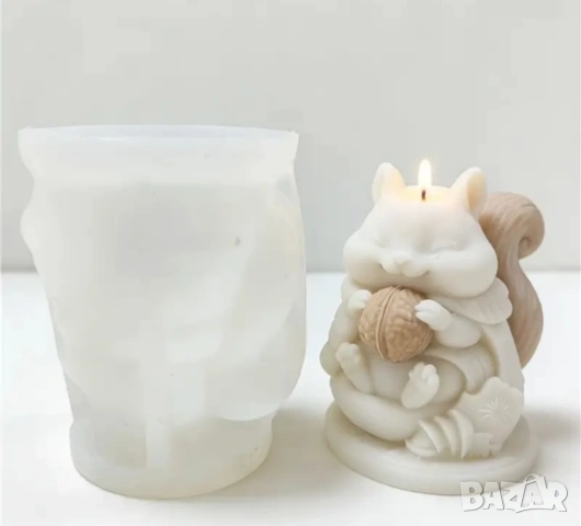 Молд катеричка с орех, снимка 3 - Форми - 53493868