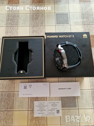 Чисто нов Huawei Watch GT 5 46mm, снимка 5 - Смарт часовници - 53823845