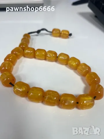  Броеница КОМБОЛОЙ от чист КАТАЛИН – 42 грама  , снимка 3 - Други ценни предмети - 49617956