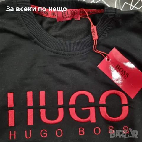 Дамска черна блуза с дълъг ръкав Hugo Boss Код Lux42, снимка 2 - Блузи с дълъг ръкав и пуловери - 47028615