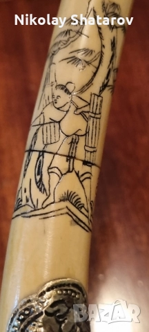 Стара лула слонова кост , снимка 5 - Антикварни и старинни предмети - 51775008