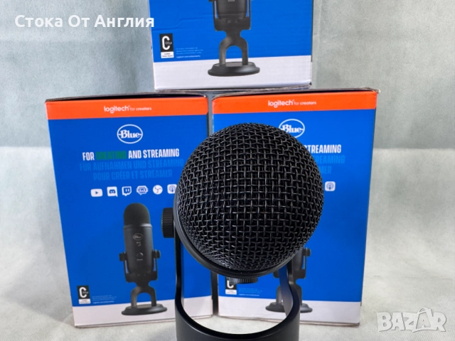 Настолен микрофон Logitech Blue YETI, снимка 4 - Друга електроника - 52548813