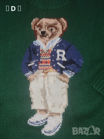 Ralph lauren bear пуловер М, снимка 7 - Блузи с дълъг ръкав и пуловери - 52637898