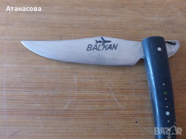 Рядко джобно ножче сойка рог БГА Балкан, снимка 3 - Антикварни и старинни предмети - 45225532