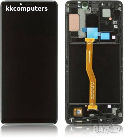 LCD Дисплей за Samsung SM-A920F A9 2018 / GH82-18308A / GH82-18322A / Тъч скрийн / Черен / Оригинал , снимка 1 - Резервни части за телефони - 46439515