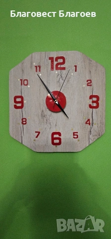 Големи 40 см ръчно изработени стенни часовници, снимка 2 - Декорация за дома - 53862783