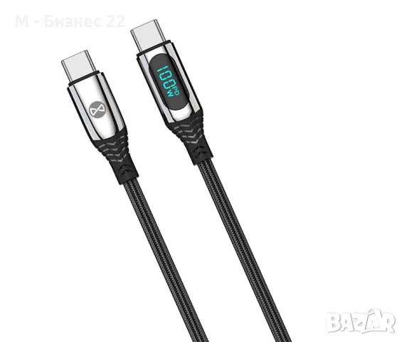 LCD кабел USB-C – Lightning, 27W, 1.0 м, черен – Forever, снимка 2 - USB кабели - 47276114