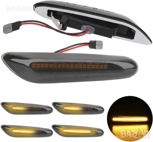 LED Динамични Мигачи Бягащи Мигач BMW E46 E90 E60 E87 БМВ Е46 Е90 Е60, снимка 3 - Аксесоари и консумативи - 47506749