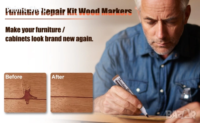 NYBQ Комплект за ремонт на ламинат и мебели, снимка 8 - Други инструменти - 53750144