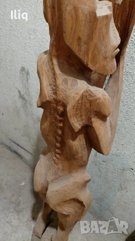 дървена фигура височина 1 метър. , снимка 4 - Други стоки за дома - 53666352