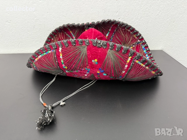 Богато украсено мексиканско сомбреро. №7666, снимка 3 - Други - 52582795