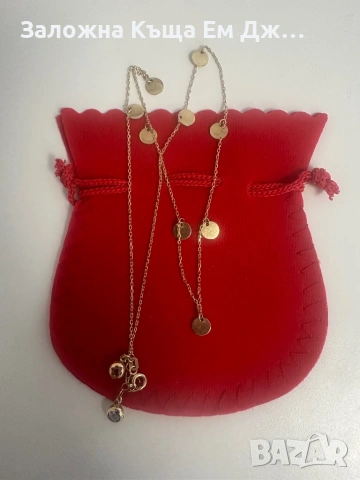 Дамско златно колие 3.56гр 14к., снимка 3 - Колиета, медальони, синджири - 54111008