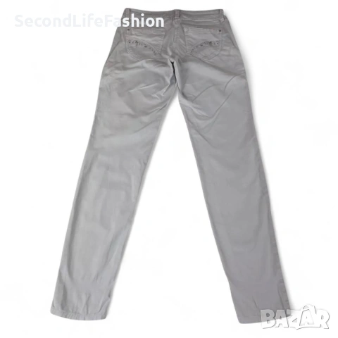 Дамски панталон NAF NAF размер 36 S, сив стандартен тесни еластични, снимка 2 - Панталони - 53270840